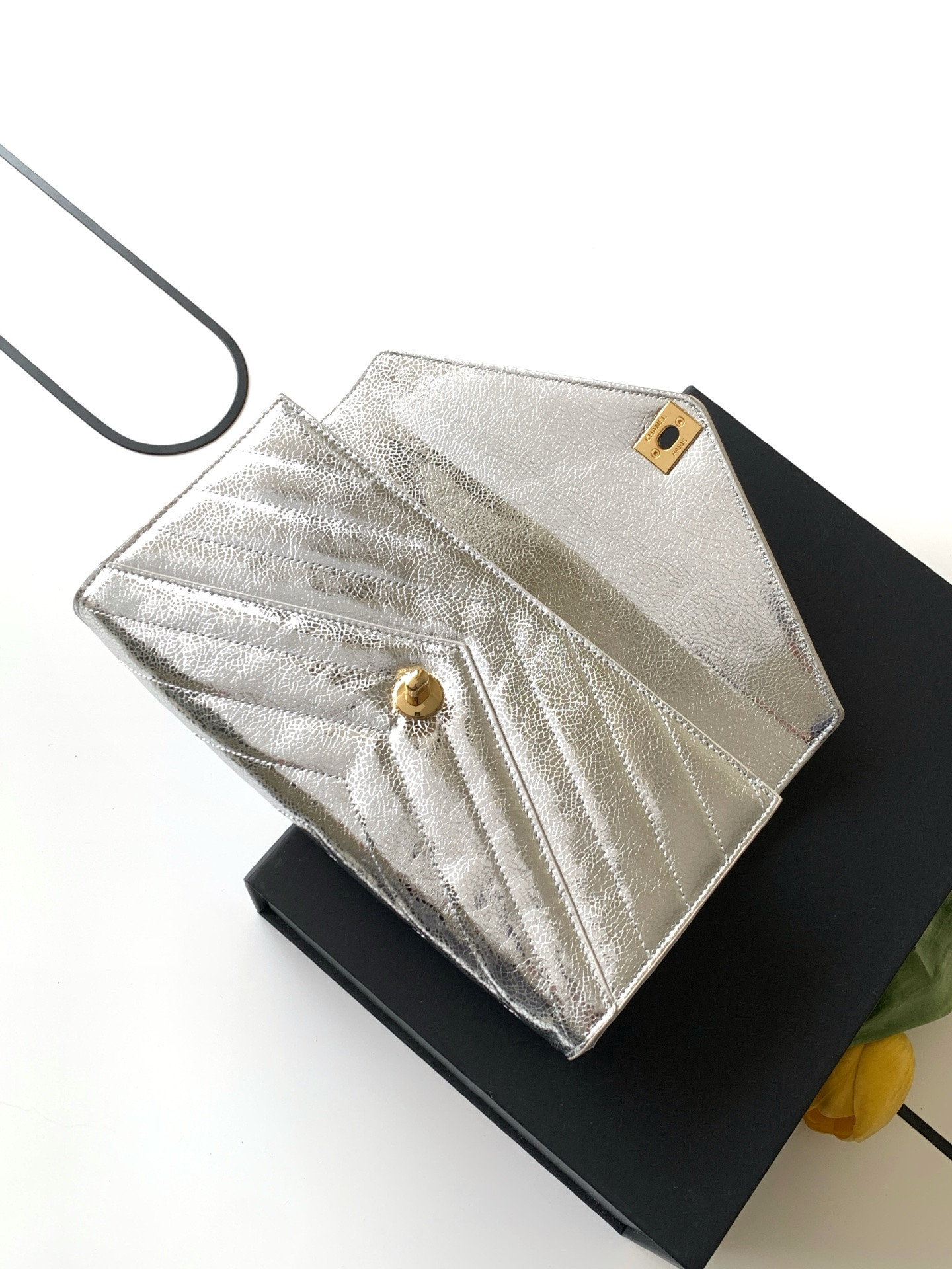 Ch**el holiday collection clutch 10x26x5cm