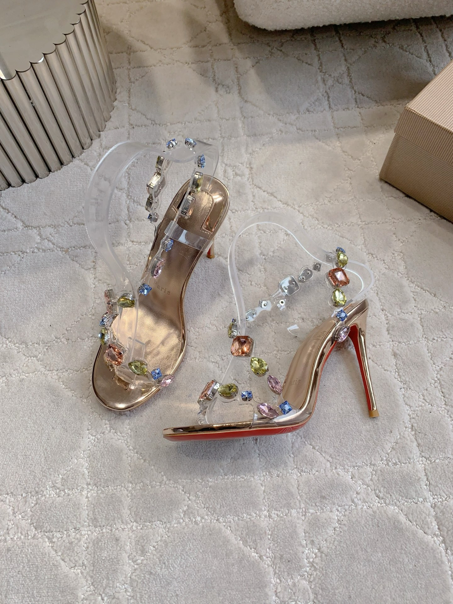 ua Chr1st1an louboutin rosa z jewel 9.5cm heel