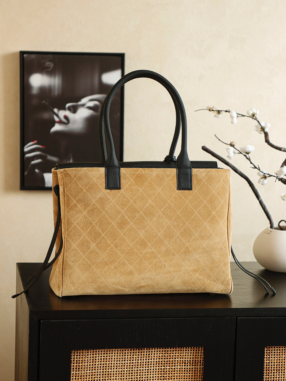 Ch**el boston bag 16x37x29cm