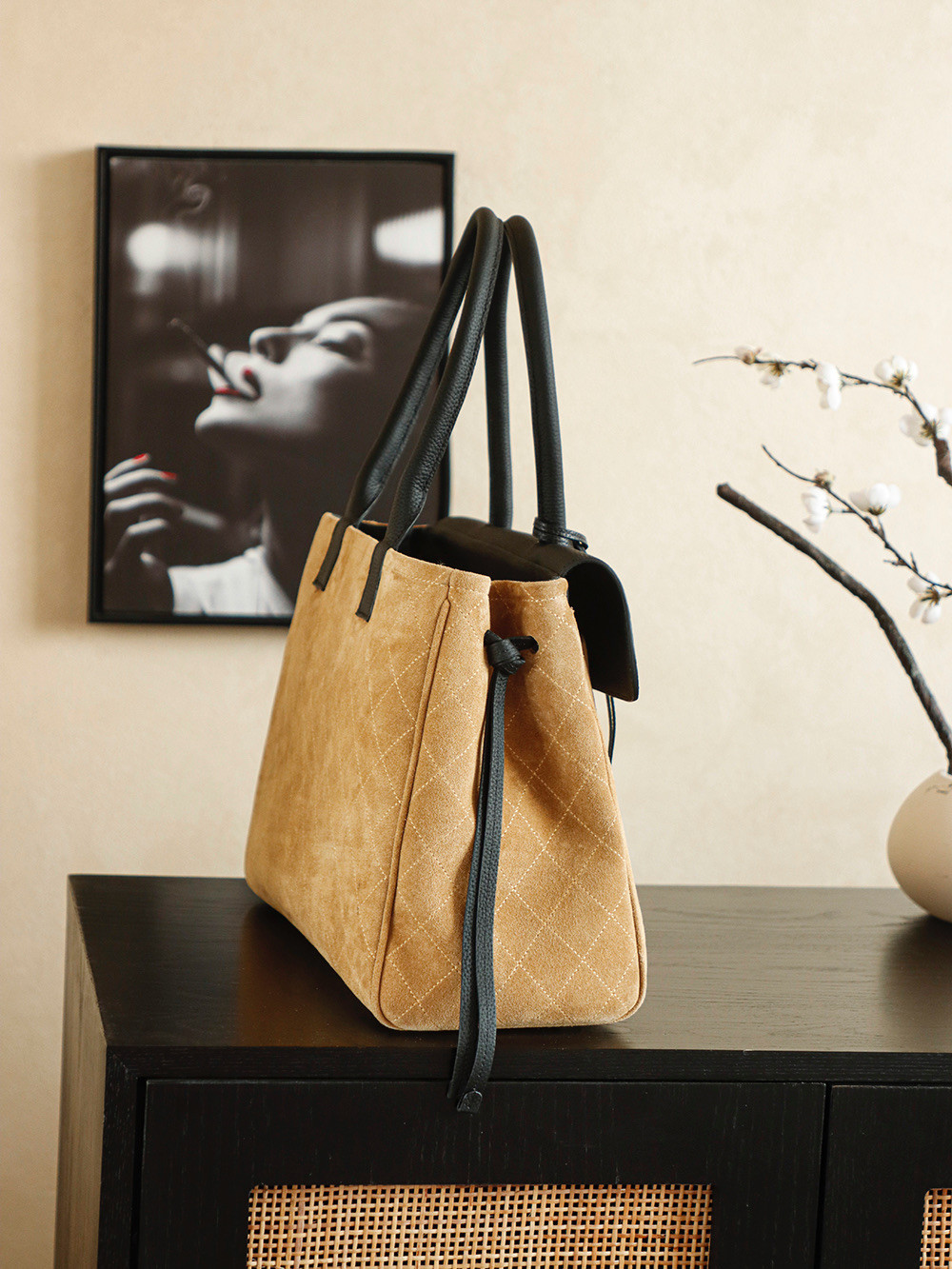 Ch**el boston bag 16x37x29cm