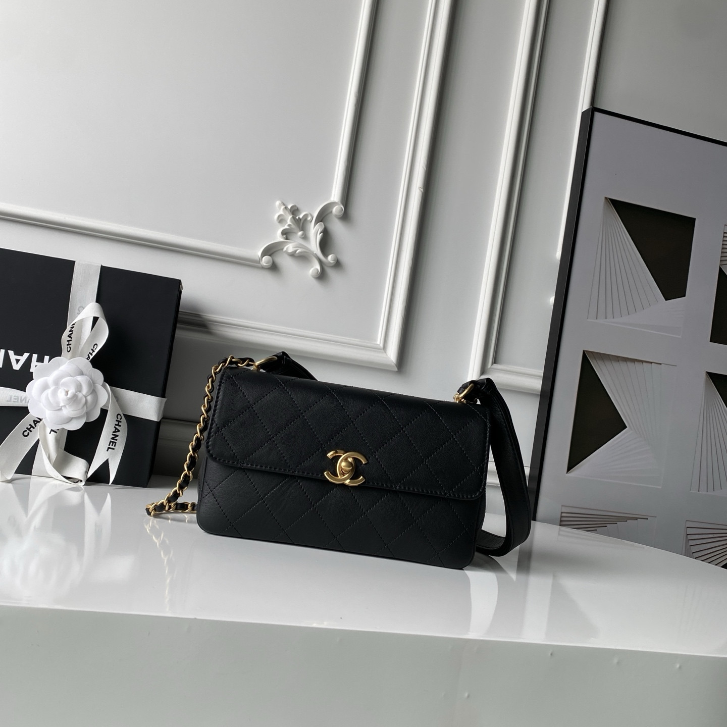 Ch**el flap bag 25x16x8cm