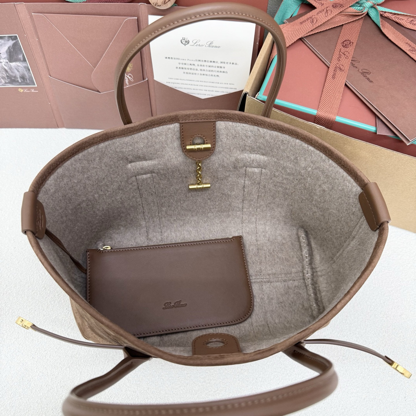 L0r0 P1ana small ghiera shopper 28x19x12cm