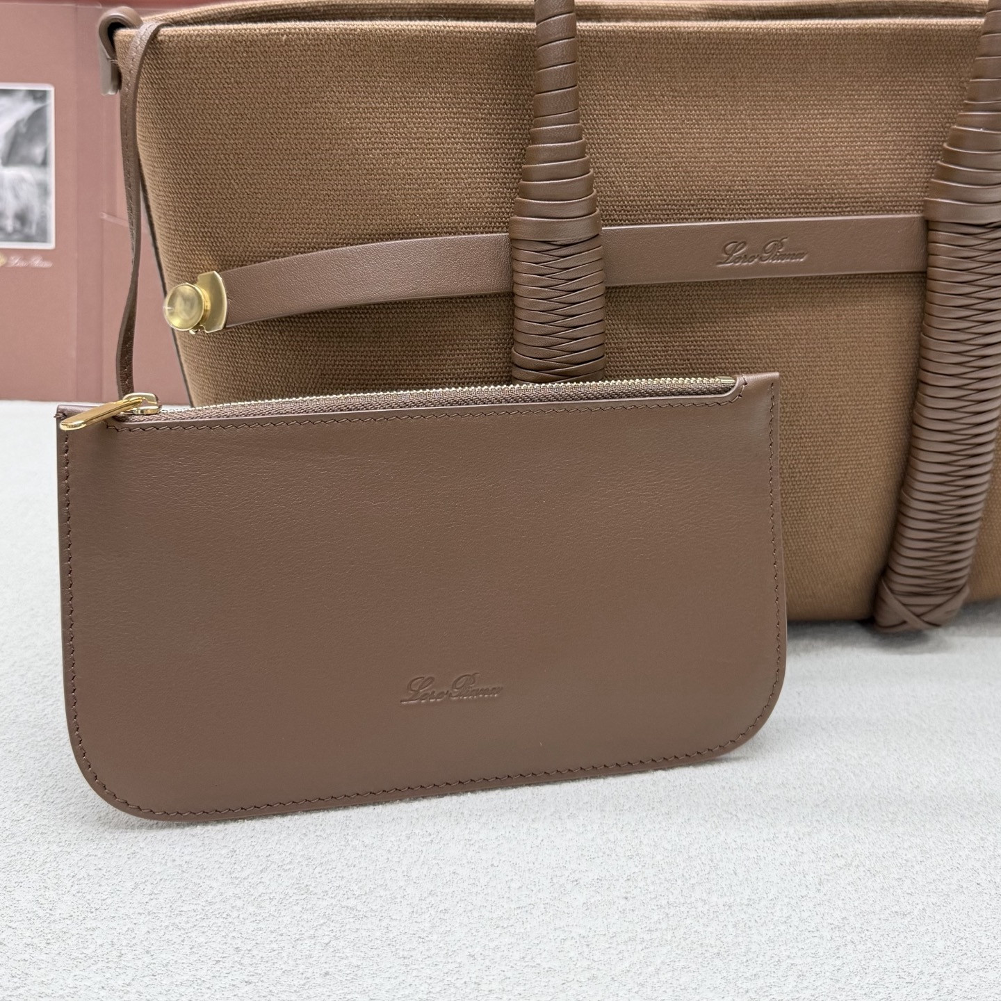 L0r0 P1ana small ghiera shopper 28x19x12cm
