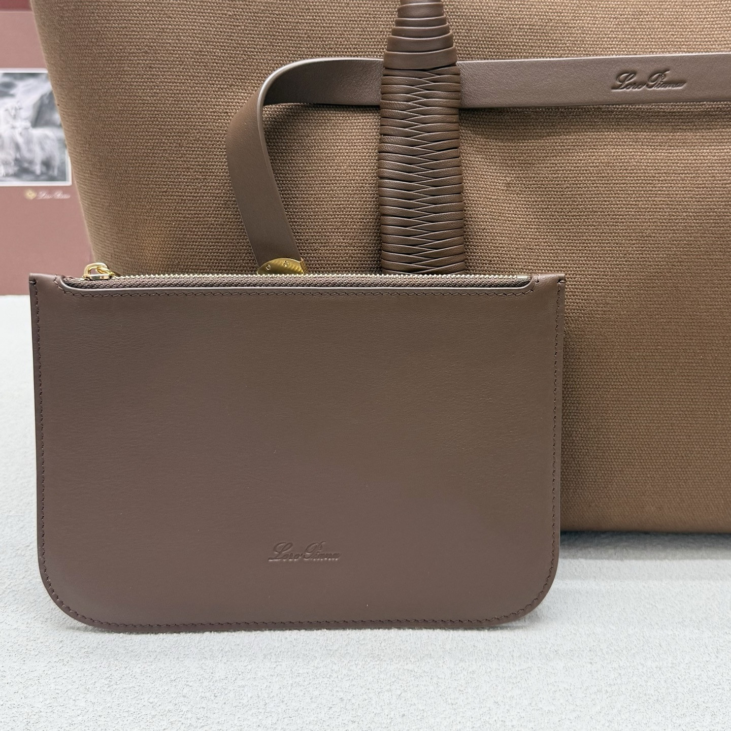 L0r0 P1ana large ghiera shopper 40x26x18cm